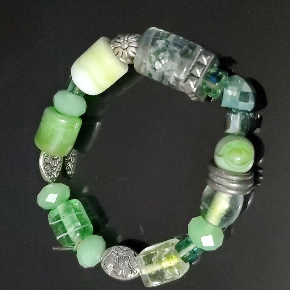 Gem Stone Beaded Bracelt